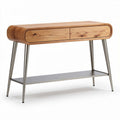 Wood and Metal Console Table for Living Room Use – 80 x 30 x 75cm