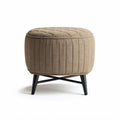 Fabric Upholstered Ottoman Stool – Suitable for Living Room Use – Made of Fabric and Metal – 40 x 40 x 35cm