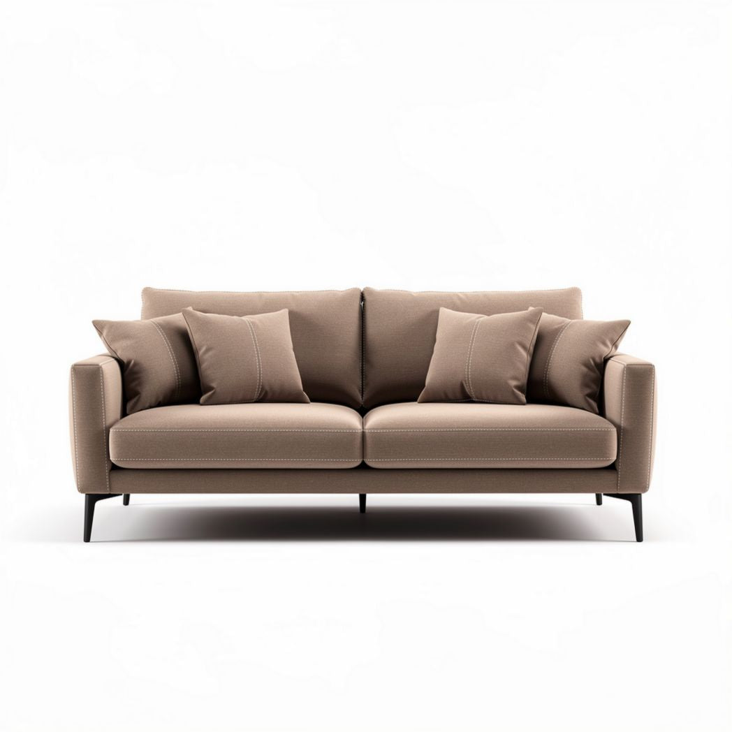 Fabric Sofa With Cushions For Living Room Use Made From Polyester 200 x 90 x 85cm