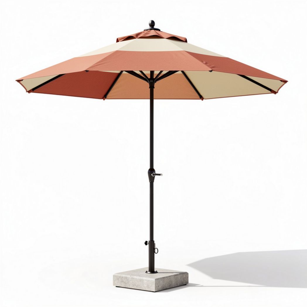 Patio Umbrella for Outdoor Use – Metal Frame with Fabric Canopy – 300 x 300 x 250cm