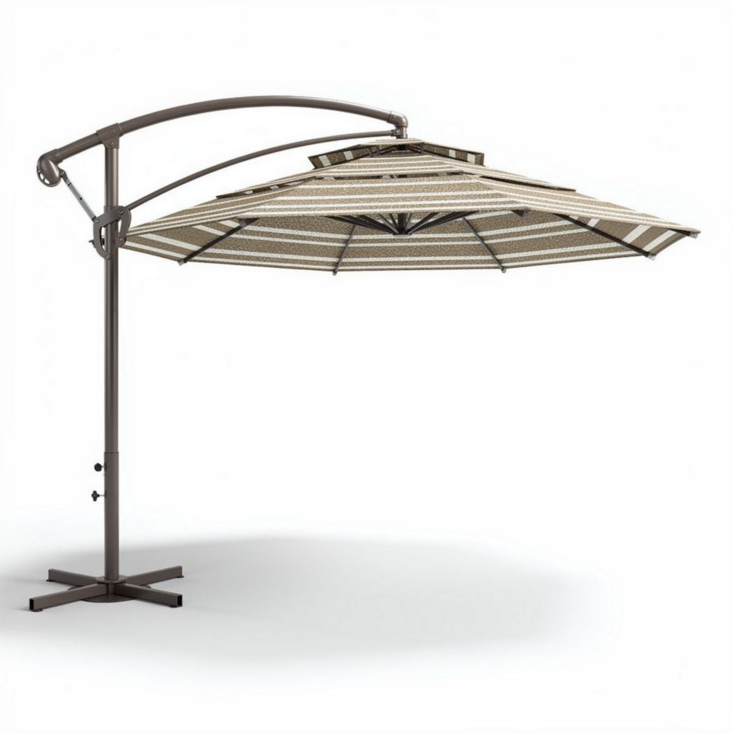 Cantilever Patio Umbrella – Provides Shade for Outdoor Spaces – Aluminum and Fabric Construction – 250 x 250 x 300cm